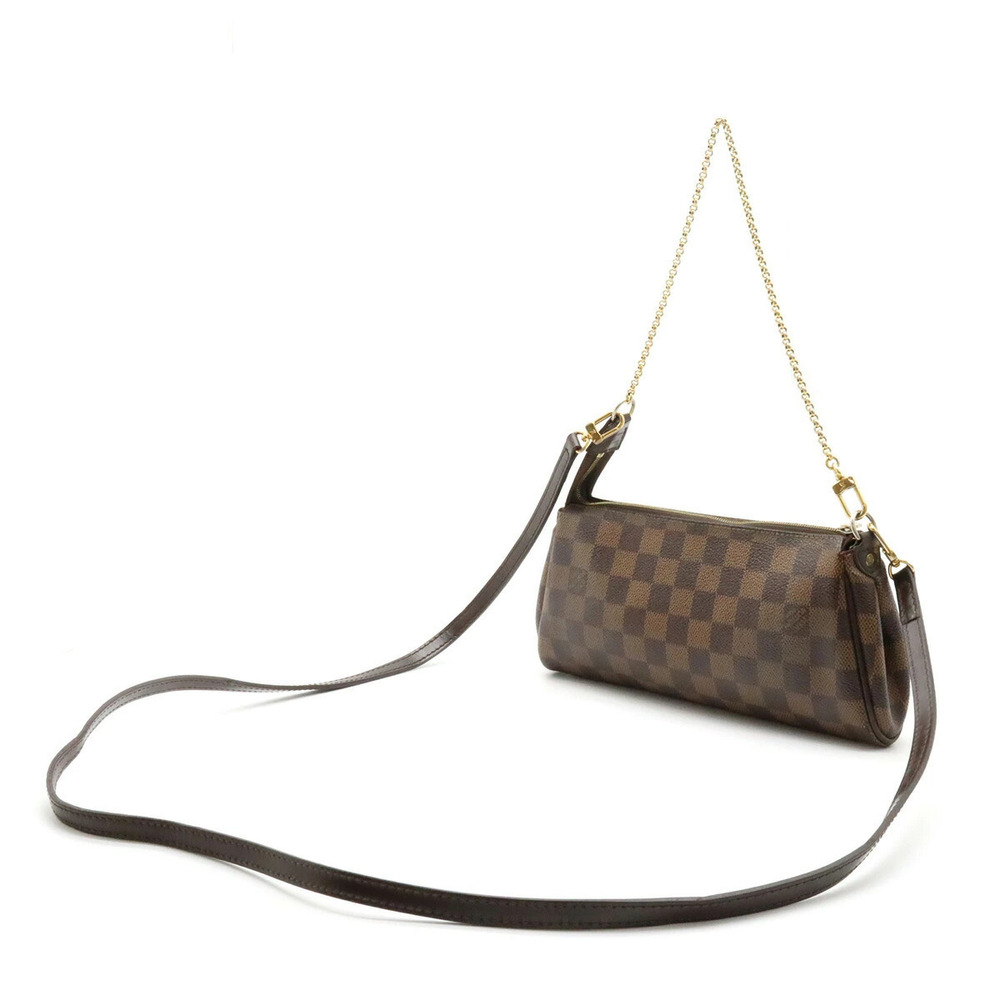 Louis Vuitton Clutch Chain Eva Damier Accessory Bag One Shoulder